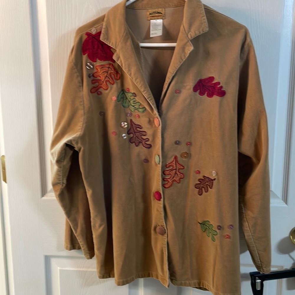 Women light jacket, Autumn Creations, color: multicolored, long sleeve, size: XL